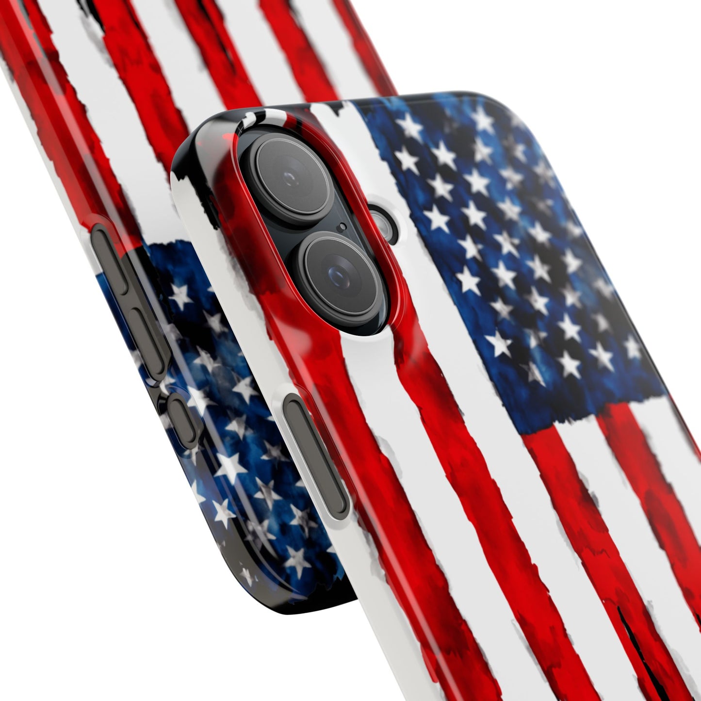 American Themed Glossy Slim iPhone Cover: iPhone 13, 14, 15, 16 Models