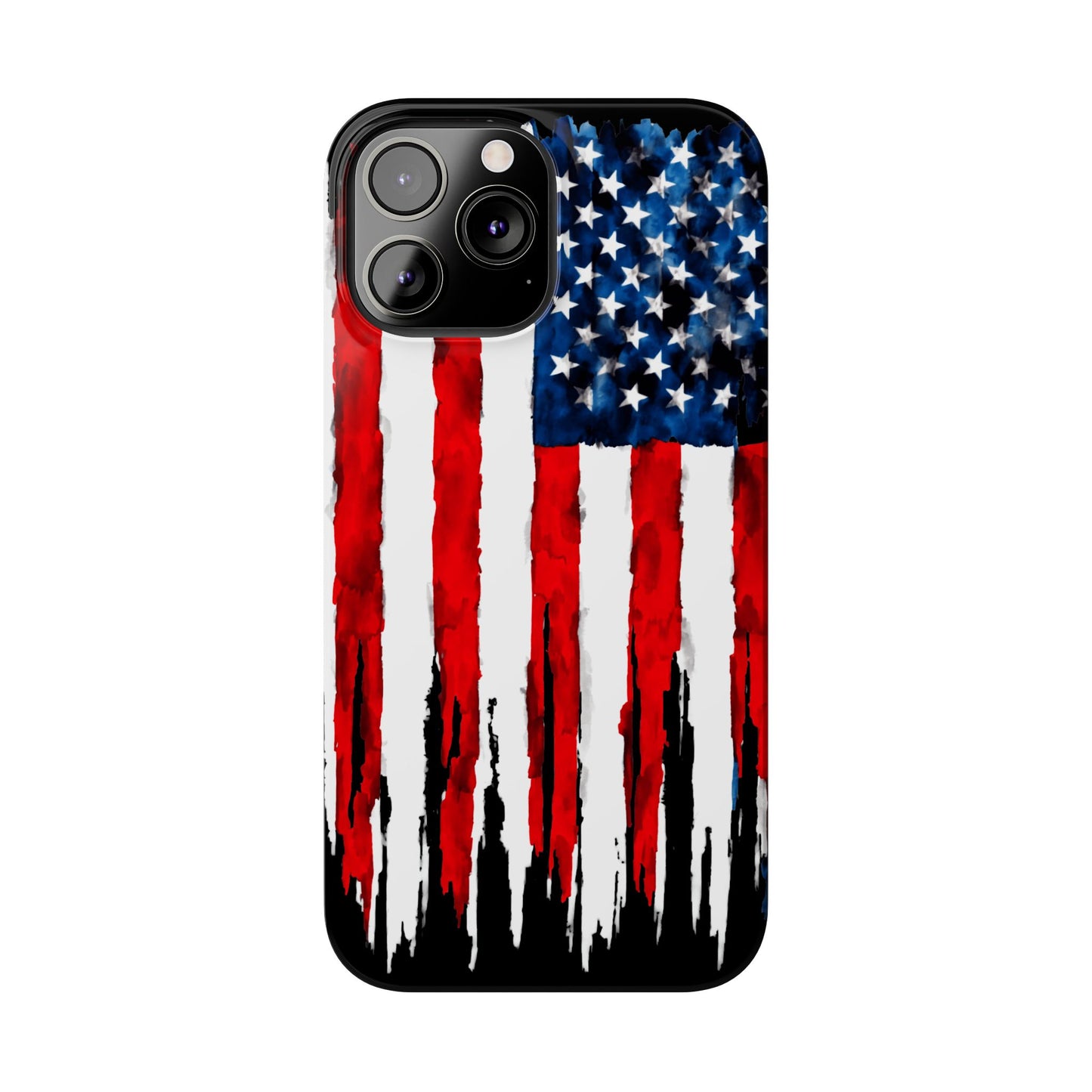 American Themed Glossy Slim iPhone Cover: iPhone 13, 14, 15, 16 Models