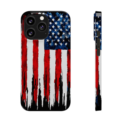 American Themed Glossy Slim iPhone Cover: iPhone 13, 14, 15, 16 Models