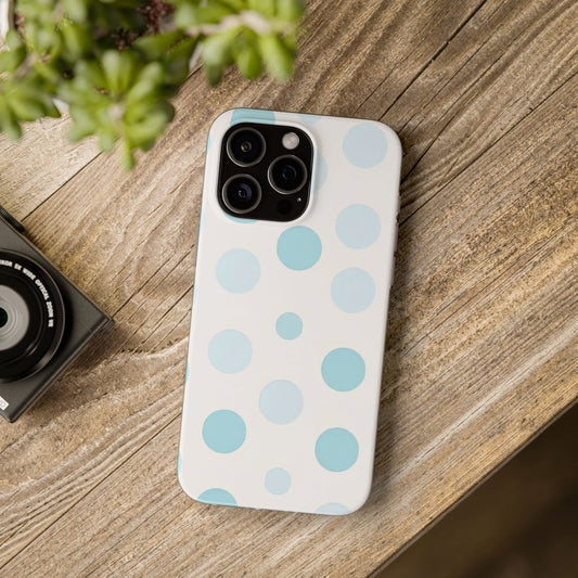 Flexi iPhone Case – Polka Dot Print | Slim & Stylish Protection (iPhone 13 to 16 Series)