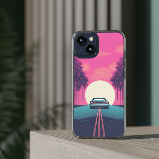 Clear Retro iPhone Case – Vintage Vibes, Sleek Protection (iPhone 13 to 16 Series)