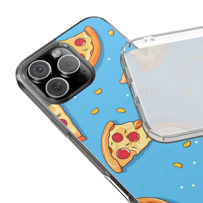 Clear iPhone Case – Funny Pizza Slice Design | Slim, Durable & Wireless Charging Ready