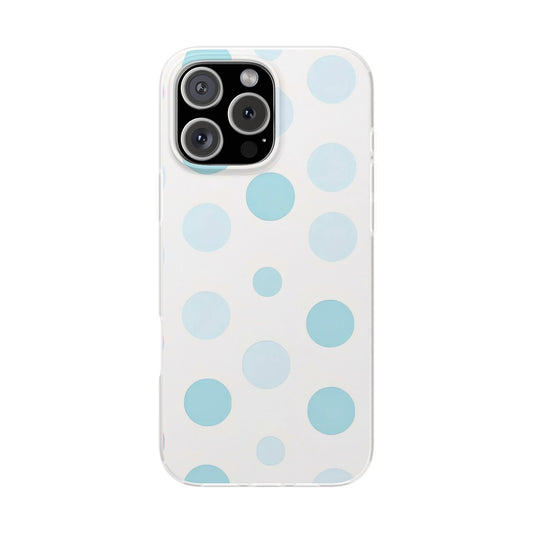 Flexi iPhone Case – Polka Dot Print | Slim & Stylish Protection (iPhone 13 to 16 Series)