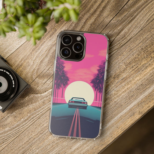 Clear Retro iPhone Case – Vintage Vibes, Sleek Protection (iPhone 13 to 16 Series)