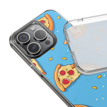 Clear iPhone Case – Funny Pizza Slice Design | Slim, Durable & Wireless Charging Ready